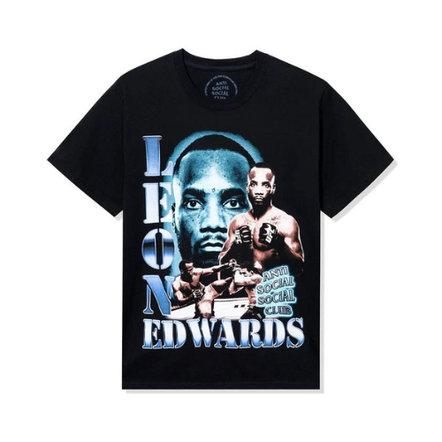Anti Social Social Club x UFC Leon Edwards Tee Black