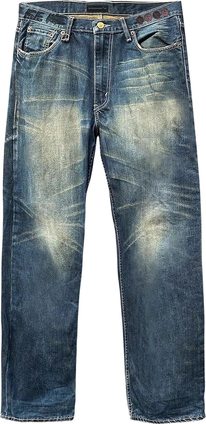 Travis Scott Cactus Jack For Fragment From Our Minds Denim Pant Washed Blue
