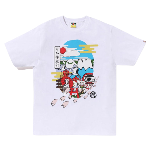 BAPE Japan Culture Ape Head Tee White