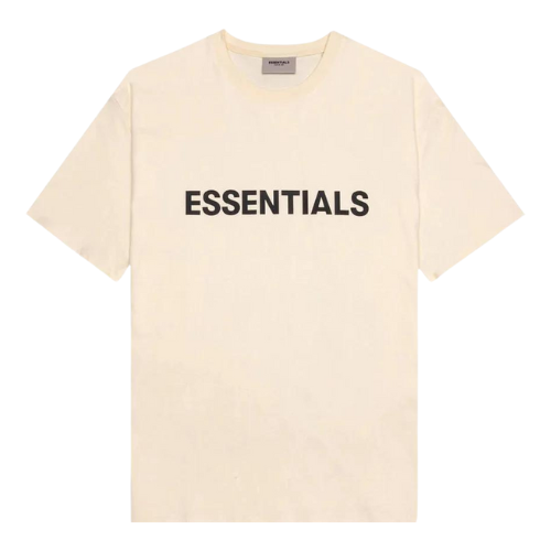Fear of God Essentials Boxy T-Shirt Applique Logo Buttercream
