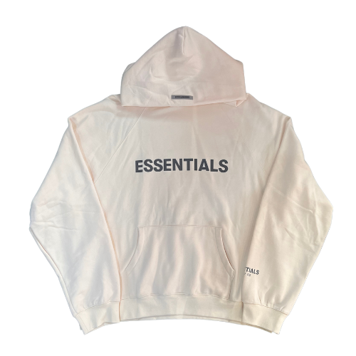 Fear of God Essentials Pullover Hoodie Applique Logo Buttercream