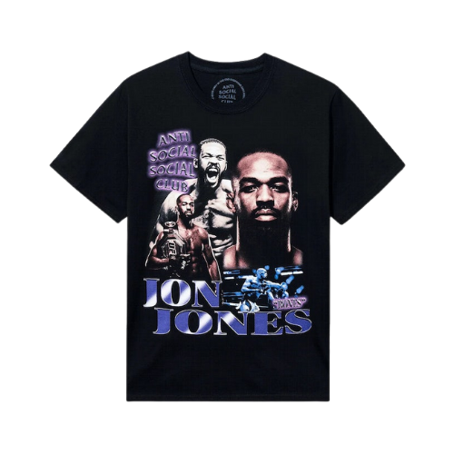 Anti Social Social Club x UFC Jon Jones Tee Black