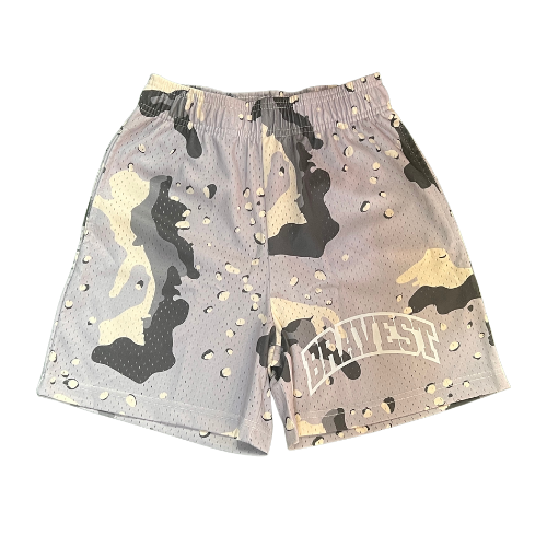 Bravest Studios Camo Shorts Grey