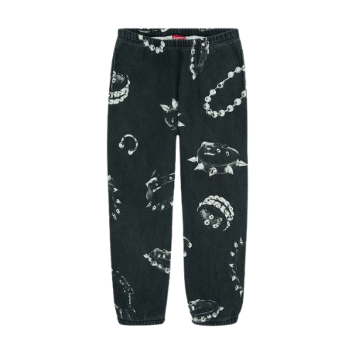 Supreme Studded Collars Sweatpant Black