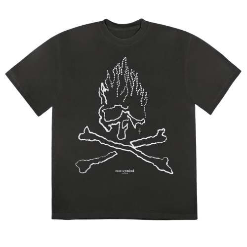 Travis Scott Cactus Jack For Mastermind Skull T-shirt Black