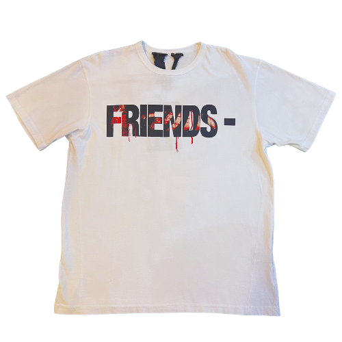 VLone x Friends Blood Tee White